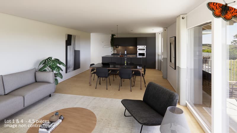 Meraviglioso appartamento di 4½ locali a Lentigny (2)