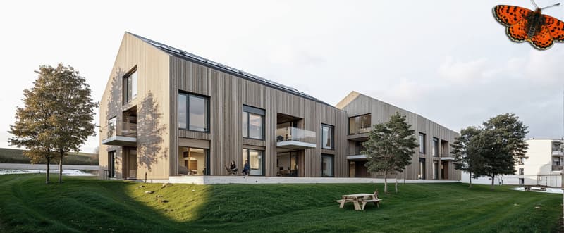 Appartamento nuovo di 3,5 locali al piano terra con giardino a St-Aubin (2)