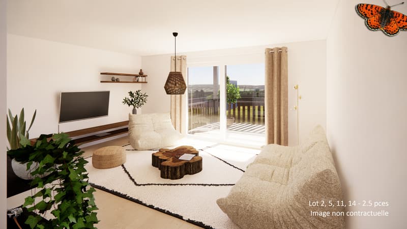 Beautiful 2½ with large 16m2 balcony in new promotion (5)