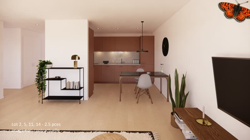 Beautiful 2½ with large 16m2 balcony in new promotion (4)
