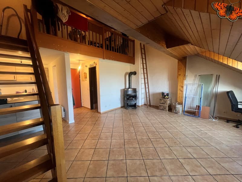 INCANTEVOLE DUPLEX DI 2 ½ LOCALI A ROMONT! (4)