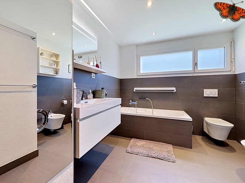 Salle d'eau douche + baignoire 3,5 pces