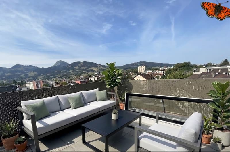 Terrasse agencée par l'IA