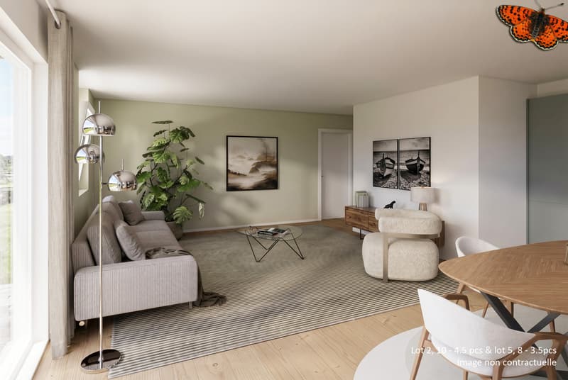 Magnifique appartement de 4,5 pièces au rez avec jardin privatif (4)