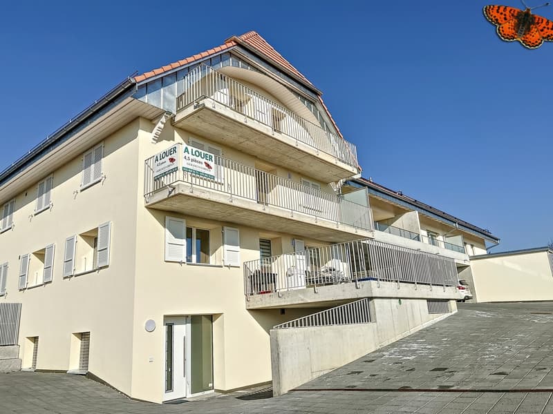 Immeuble côté balcon