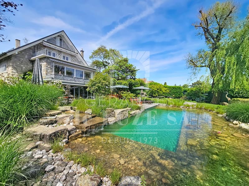 Exclusivity: Individual villa with character, lake view, natural pool, and magnificent landscaped garden. (3)