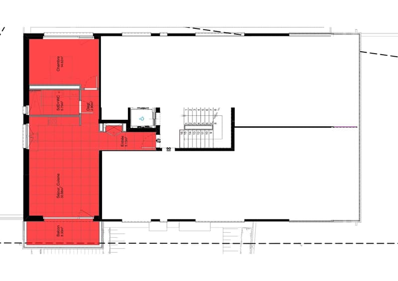 2½ Zimmer im 1. Stock (Lot A07, Plan in Rot) (7)