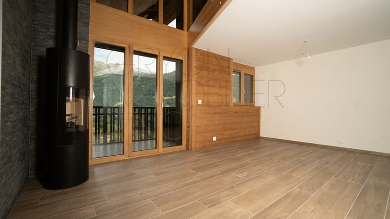 Elegante duplex alpino, 140 m² abitabili + garage, vicino Barboleuse (4)