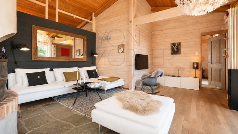 Rareté à Gryon - chalet rénové, vue Dents du Midi et grand jardin (7)