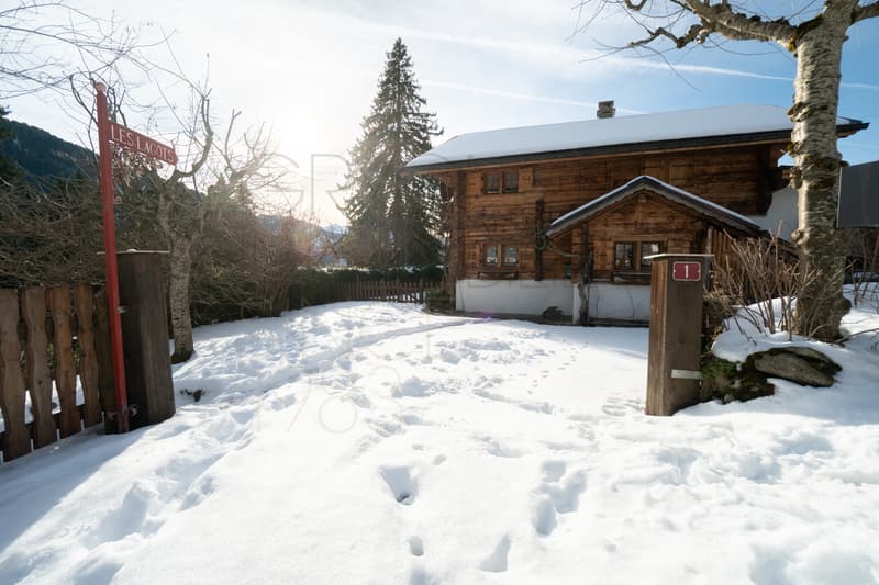 Typical family chalet in Gryon with garden and outbuildings (1)