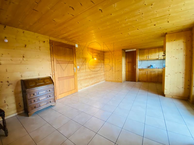Zu vermieten im Jahr in Les Posses sur Bex schönes 2-Zimmer-Apartment (2)