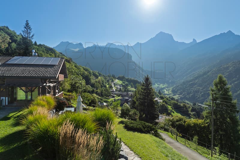 Les Posses-sur-Bex - Chalet 6 chambres, panorama sur les Dents-du-Midi (8)