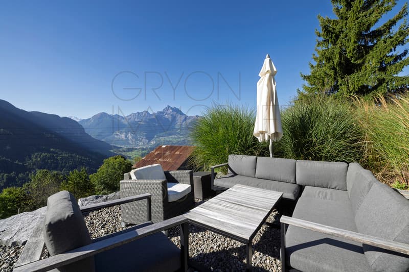 Les Posses-sur-Bex - Chalet 6 chambres, panorama sur les Dents-du-Midi (13)
