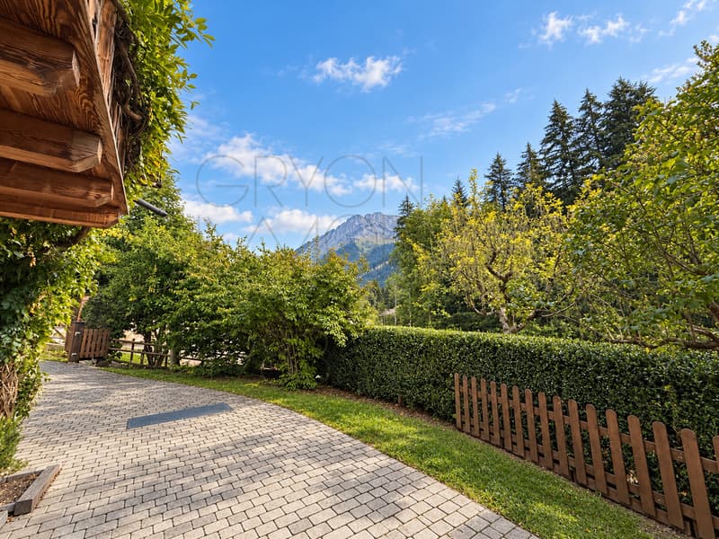 Chalet familial typique à Gryon avec jardin et dépendances (8)