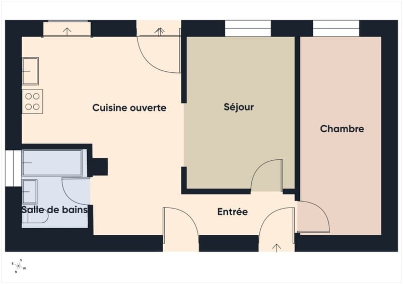 Schönes 2,5-Zimmer-Apartment mit Garten im Herzen des Dorfes renoviert (5)