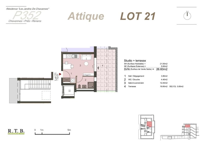 Studio Nuovo in Attico vicino UNIL / EPFL (11)