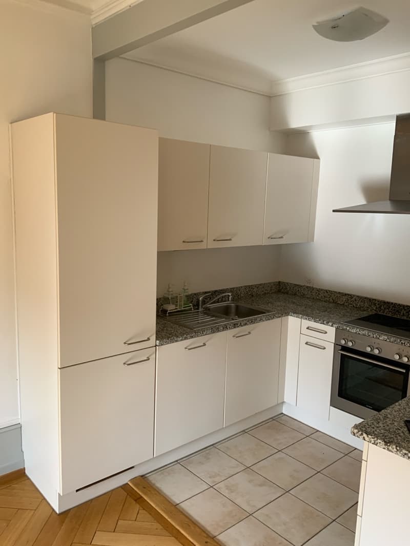 Très bel appartement de 4.5 pièces traversant d'environ 95 m2, jouissant du cachet de l'ancien (parquets anciens et moulures au plafond), situé au 5ème étage. (3)
