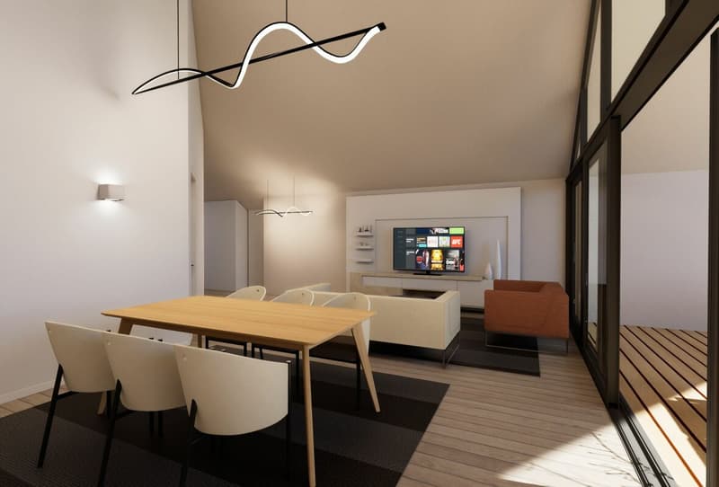 Clos de Vignette - 4,5 Zimmer im Dachgeschoss (3)