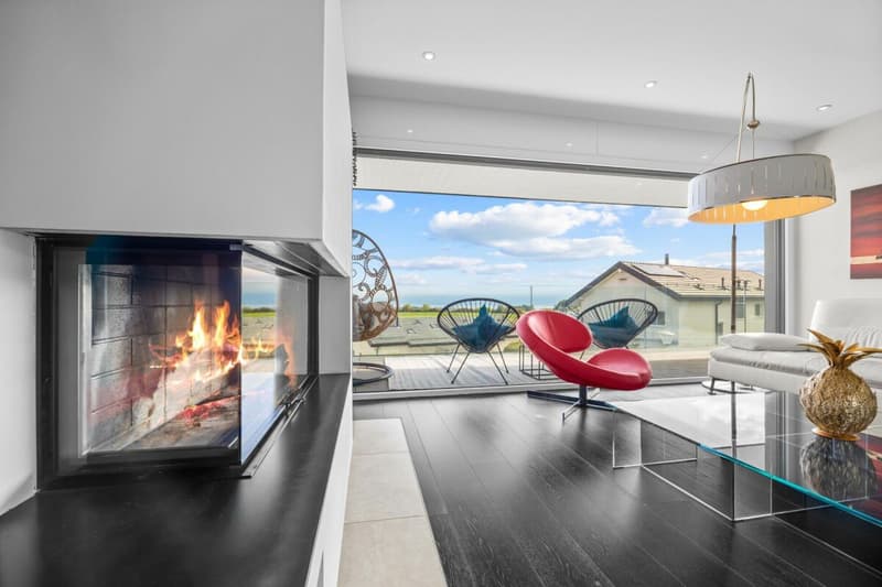 Villa contemporaine avec vue panoramique sur le Léman et les Alpes (5)