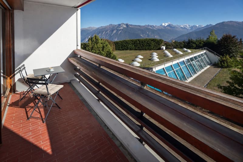 Charmant 2.5pces en SI avec vue panoramique à Crans-Montana (12)