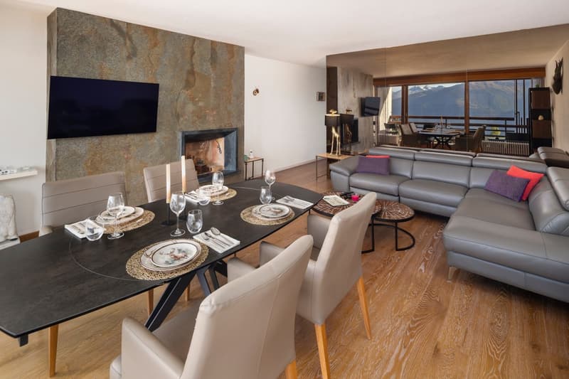 3.5pces en SI avec vue panoramique sur les montagnes – Crans-Montana (2)