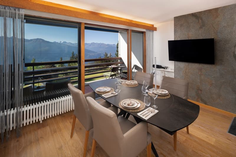 3.5pces en SI avec vue panoramique sur les montagnes – Crans-Montana (1)