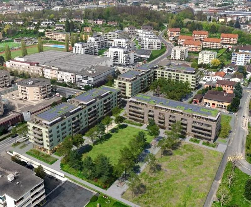 For rent in Ecublens - 2 convertible surfaces for restaurant in a new residence - 125 and 159 m² - together or separately (3)