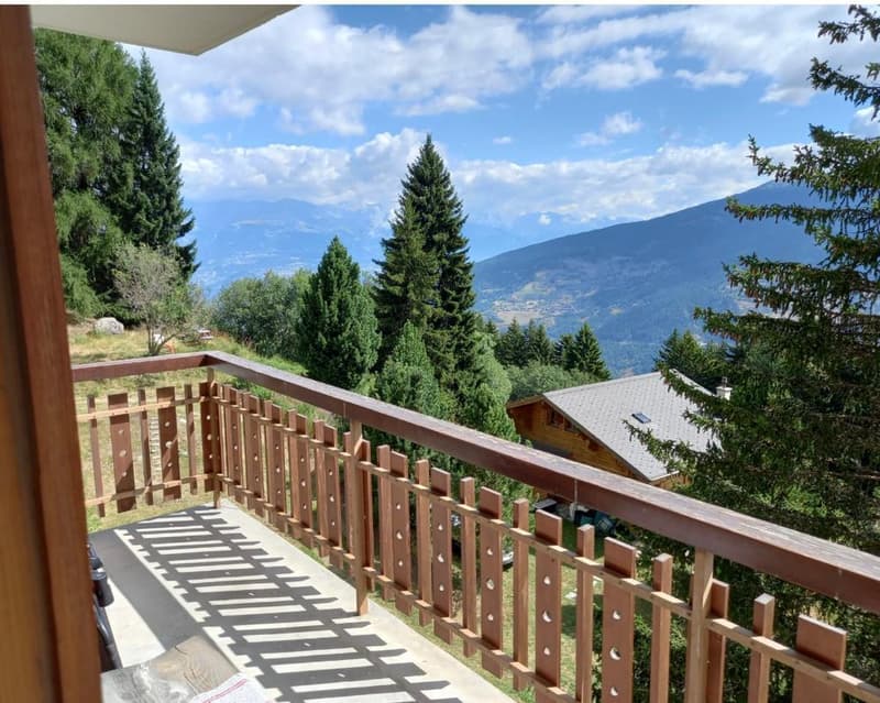 Wohnung mit 3.5 Zimmern und Panoramablick auf die Berge in Les Collons (1)