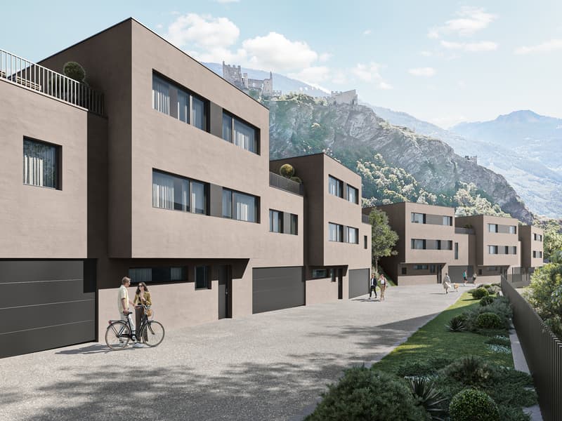 "ROCHER EN VILLE" 6 Ville di lusso nel cuore di Sion (2)