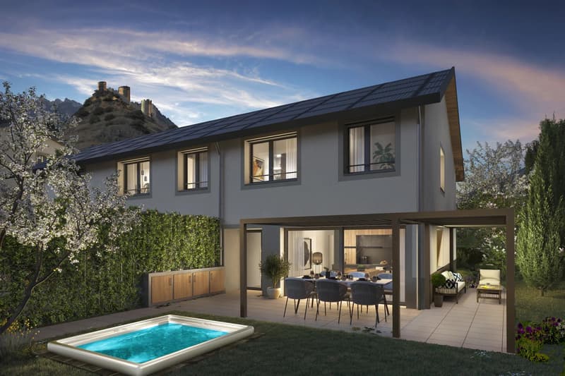 VILLA A SCHIERA LUSSOSA DI 181 M2 (2)