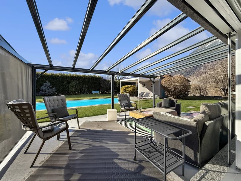 Villa contemporaine avec piscine à Fully ! (2)