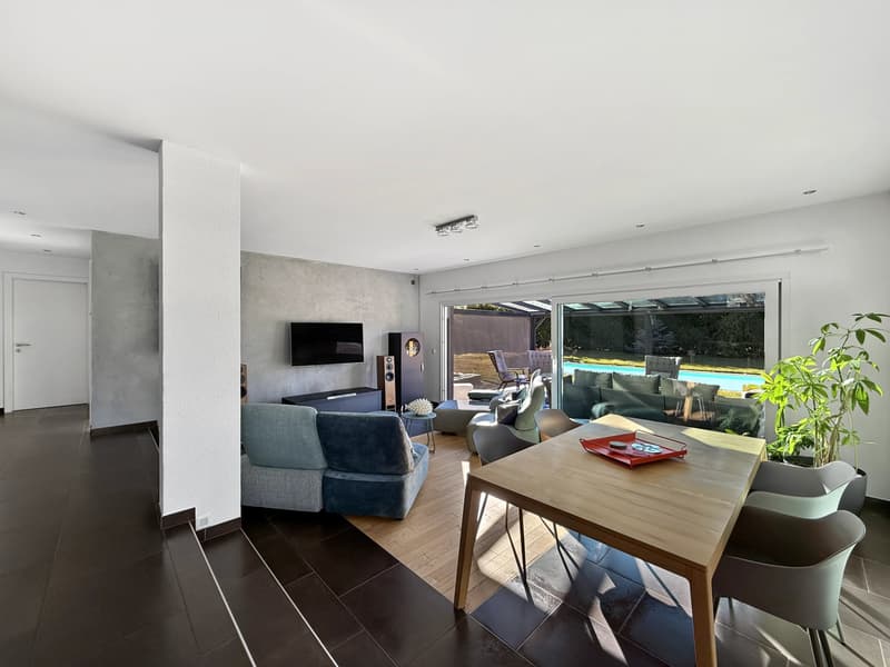 Villa contemporaine avec piscine à Fully ! (3)