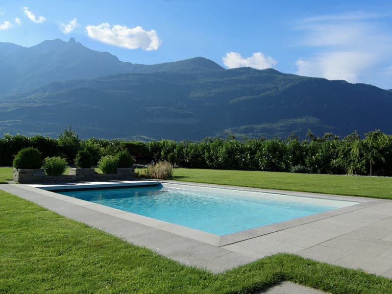Villa contemporaine avec piscine à Fully ! (8)