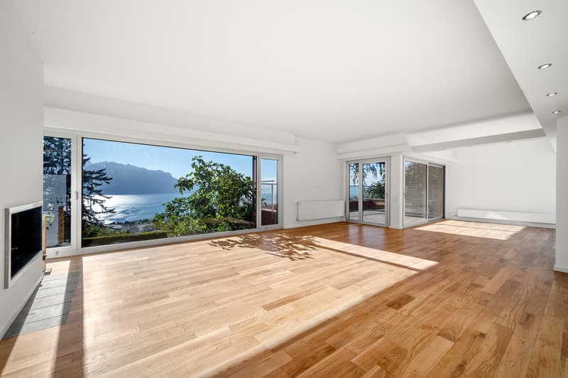 Propriété contemporaine rénovée avec vue panoramique à Chernex (5)