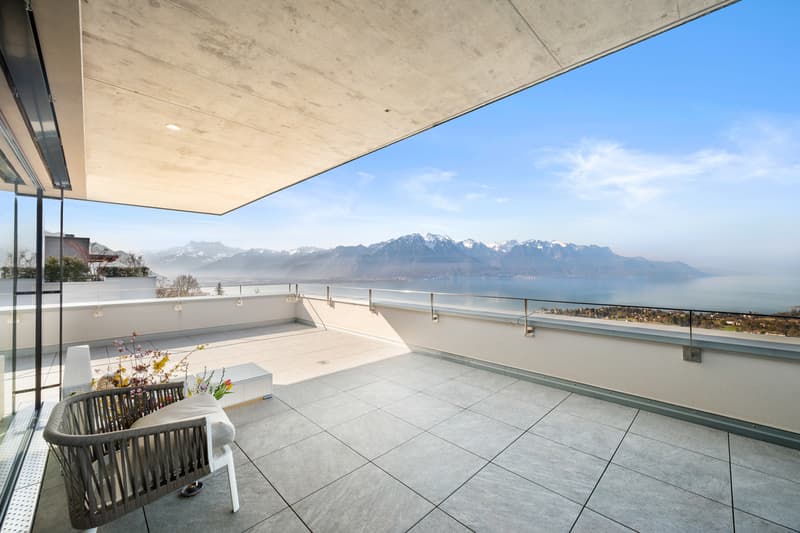 Superbe attique moderne avec vue panoramique proche de Montreux (6)