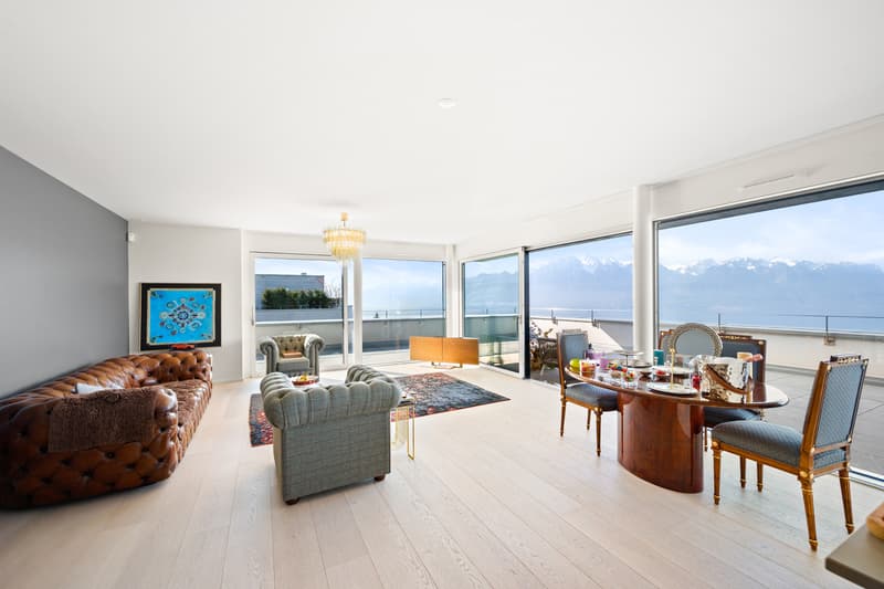 Superbe attique moderne avec vue panoramique proche de Montreux (2)