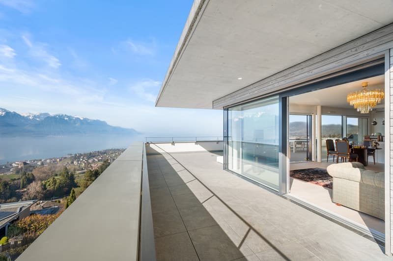 Superbe attique moderne avec vue panoramique proche de Montreux (7)