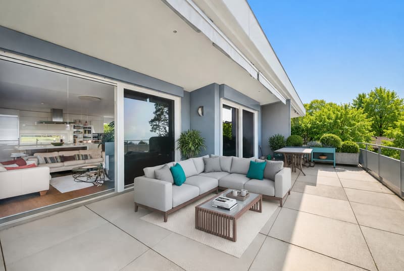 Magnifique duplex et attique moderne avec vue lac à Lausanne (2)