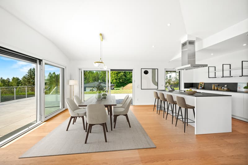 Villa contemporaine clé en main, avec vue 180 - Arzier-le-Muids (5)
