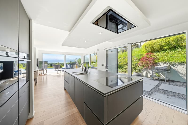 Superbe villa d'architecte avec vue panoramique à Lully (12)