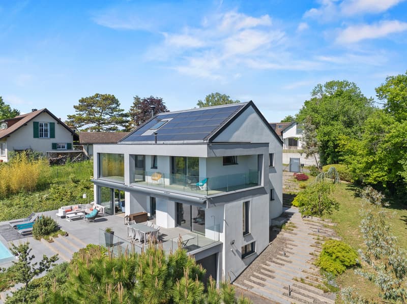 Superbe villa d'architecte avec vue panoramique à Lully (2)