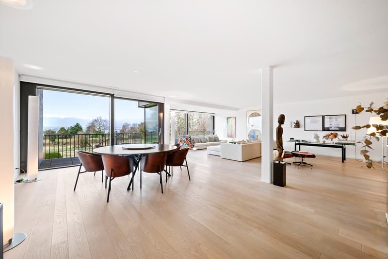 Superbe duplex de 328 m2 avec jardins et vue lac au coeur de Corsier (2)
