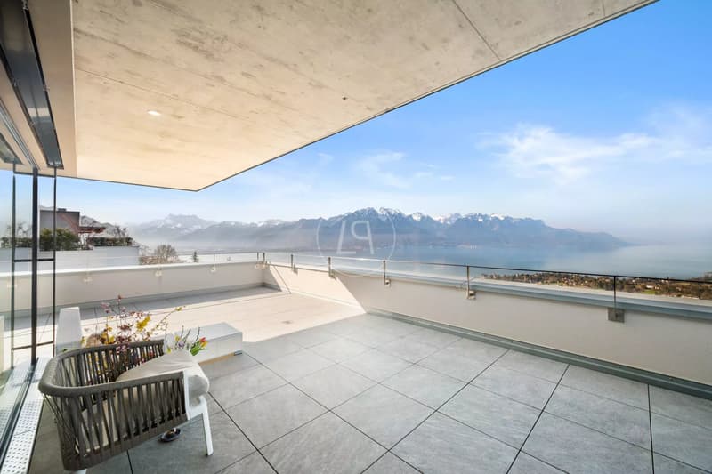 Stupendo attico moderno con vista panoramica vicino a Montreux (2)