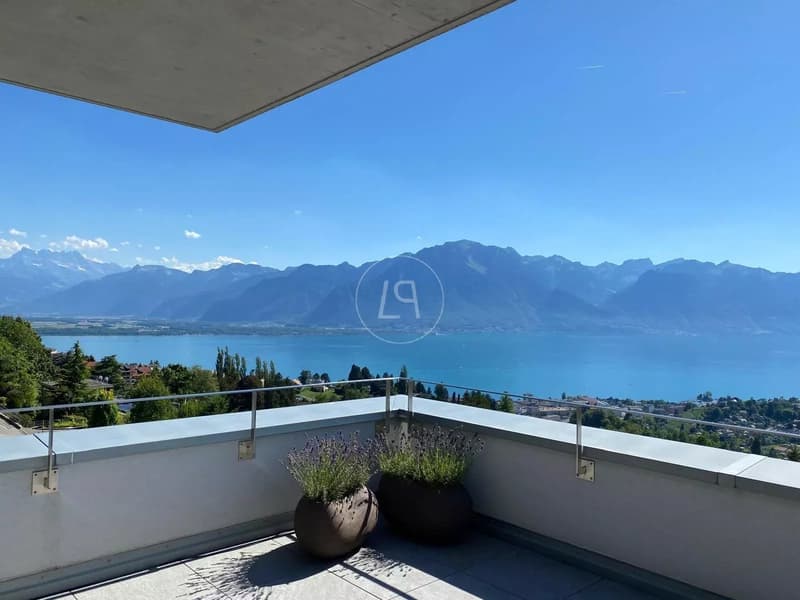 Stupendo attico moderno con vista panoramica vicino a Montreux (1)
