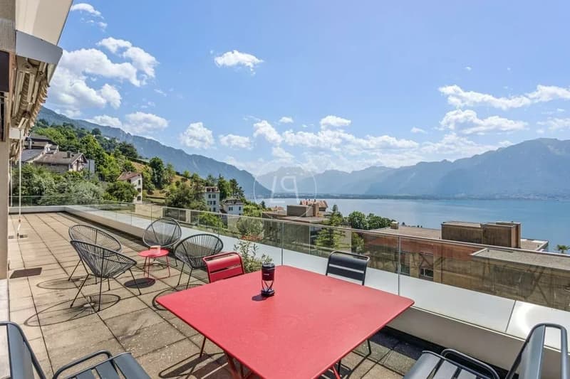 Dachboden mit 200 m2 Terrasse und atemberaubendem Blick in Montreux (7)
