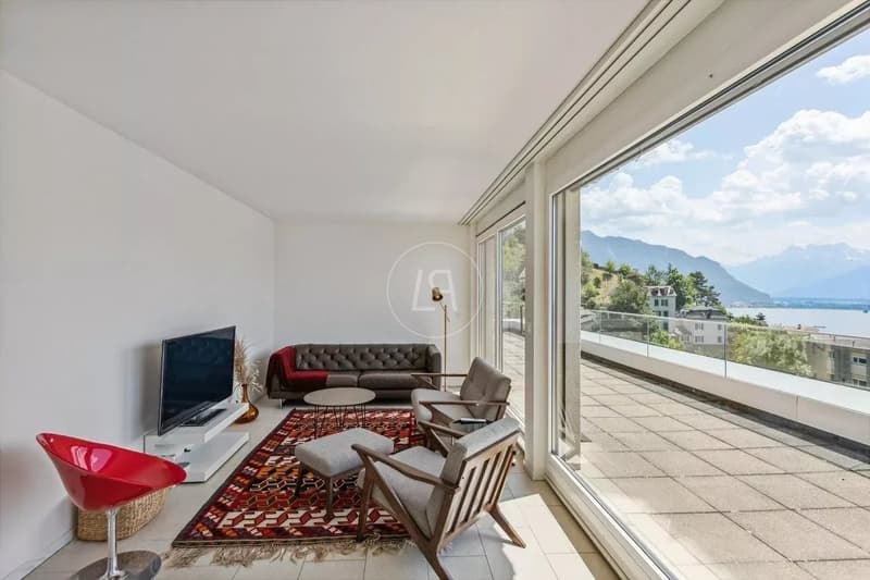 Dachboden mit 200 m2 Terrasse und atemberaubendem Blick in Montreux (6)