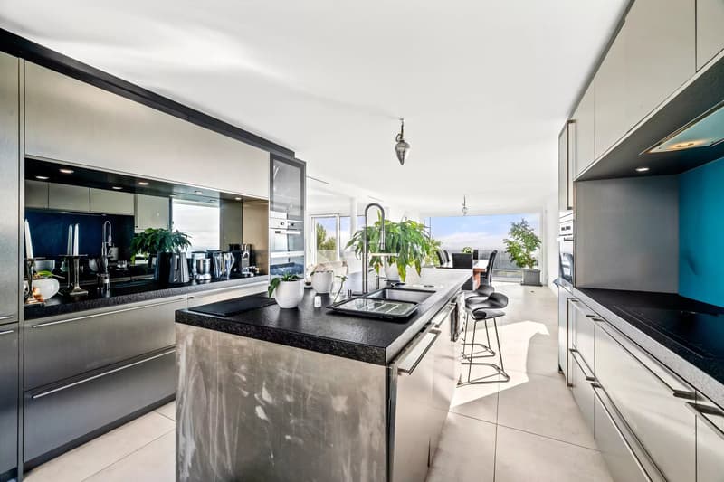 Schöne, vom Architekten entworfene Villa mit Seeblick in der Nähe von Morges (6)