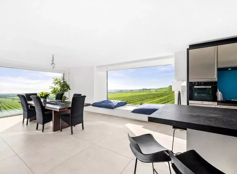 Schöne, vom Architekten entworfene Villa mit Seeblick in der Nähe von Morges (5)