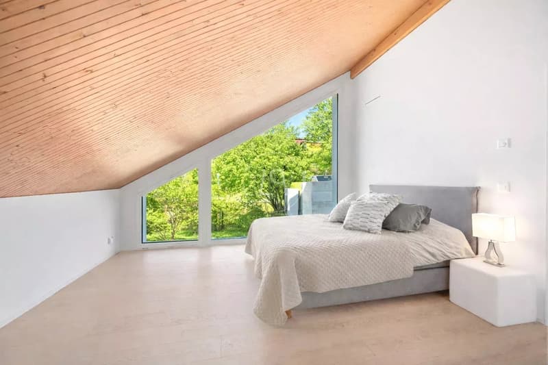 Schöne, vom Architekten entworfene Villa mit Seeblick in der Nähe von Morges (13)