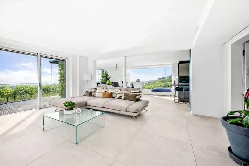 Schöne, vom Architekten entworfene Villa mit Seeblick in der Nähe von Morges (3)